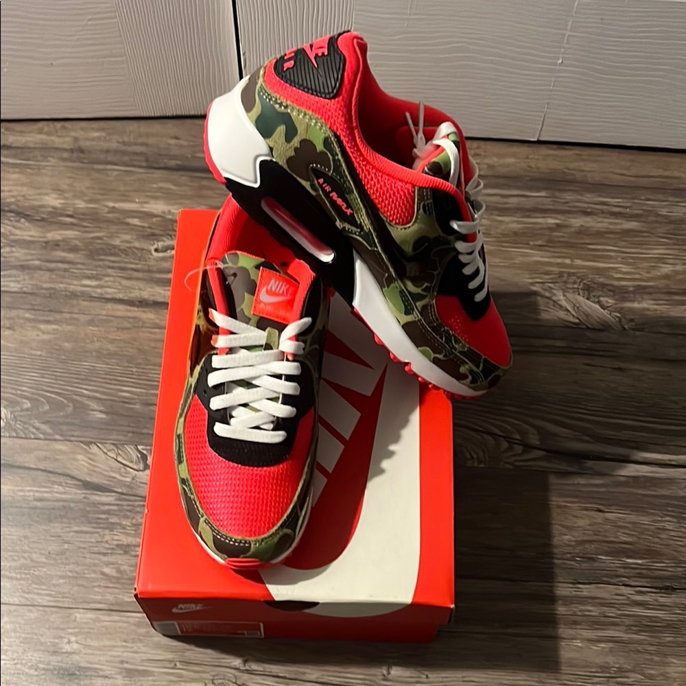 Nike Air Max Camo Red Sneakers